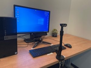 Eye tracking device at the lab